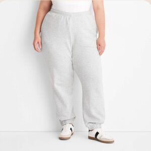 Women's Leisure Studio Mid-Rise Joggers. Universal Thread Heather Grey XXL
